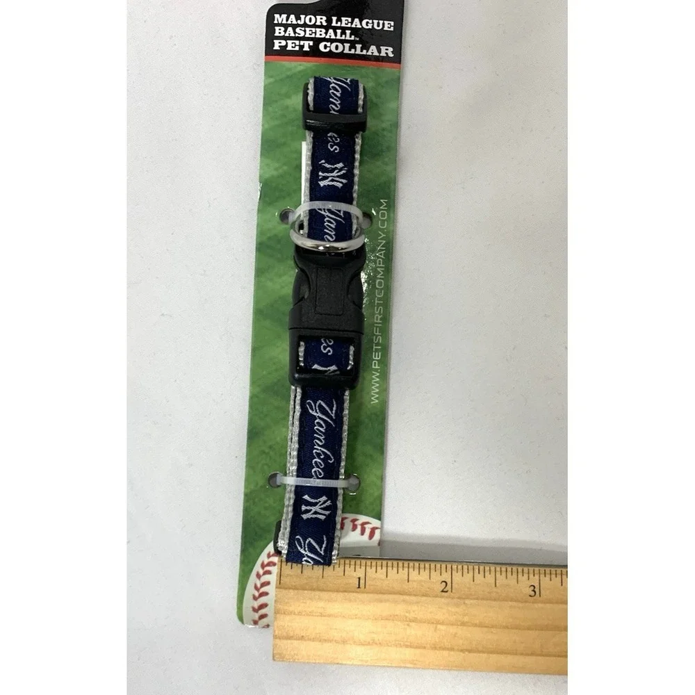 New York Yankees MLB Dog Collar Medium Webbing Strap 3/4